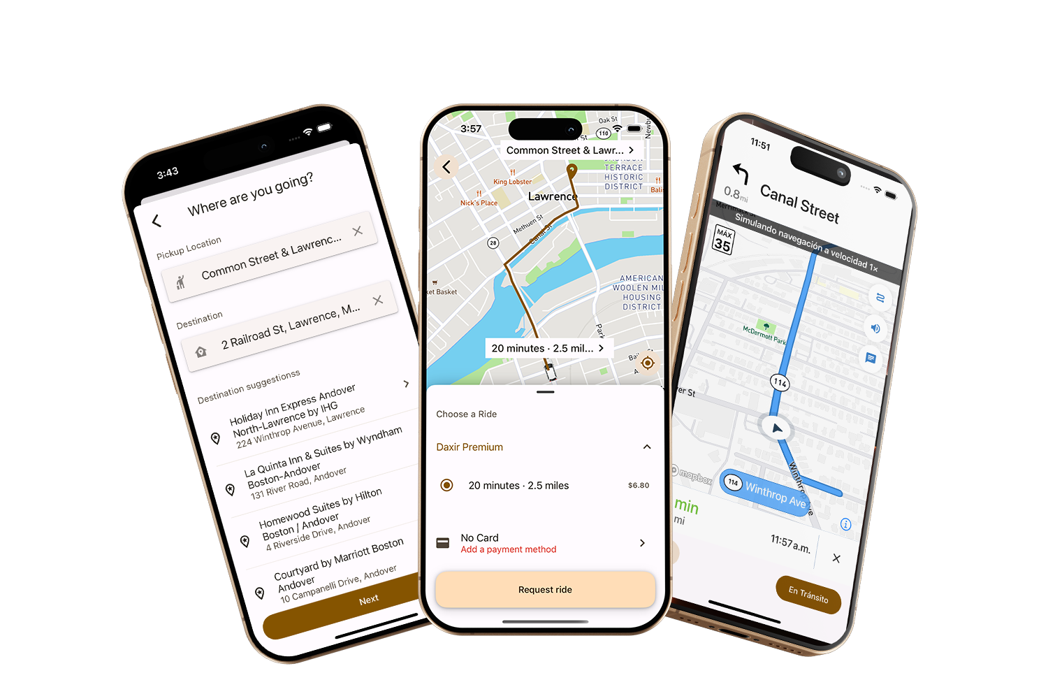 Ride-Hailing, Taxi Booking & On-Demand Rides – Mobile App Interface